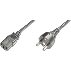 Digitus AK-440101-018-S Καλώδιο Τροφοδοσίας Schuko to IEC C13 1.8m