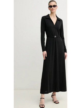 DKNY Midi Καθημερινό Φόρεμα Μαύρο DD5J1H52-0071