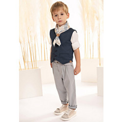 Baby Bloom Βαπτιστικό Κοστούμι με Παντελόνι Πουκάμισο & Γιλέκο 6τμχ 125.06.6980