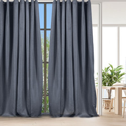 WhiteEgg Κουρτίνα Παραθύρου με Τρουκς 270x280 K0187-6 Grey Blue