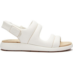 Timberland Belmar Waves Backstrap Δερμάτινα Γυναικεία Σανδάλια Λευκά TB0A411RETD