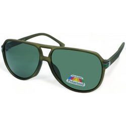 Olive PK8256160073 Ανδρικά Γυαλιά Ηλίου Aviator Κοκάλινα Πράσινα με Πράσινο Φακό