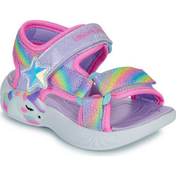Skechers Παιδικά Πέδιλα για Κορίτσι με Φωτάκια & Γκλίτερ Λιλά Φούξια 303107N-LVMT