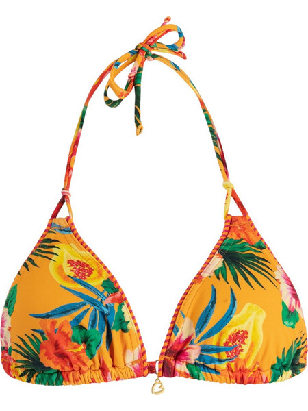 Banana Moon Bikini Top Τριγωνάκι Floral Πορτοκαλί YERO-PAPAYAS-JEF23