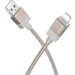 Hoco X110 Honorific Braided USB-A to Lightning Cable 1m Golden 6942007646772