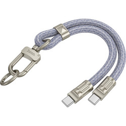 Hoco GH5 Keychain USB-C to USB-C 60W 0.22m Blue 6942007630962