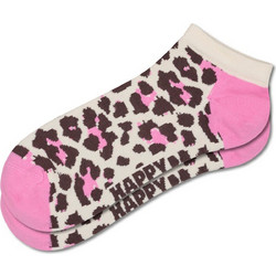 Happy Socks Βαμβακερές Γυναικείες Κάλτσες Κοντές Μπεζ Ροζ P003628
