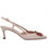 Mourtzi Γόβες Slingback Δερμάτινες με Λεπτό Ψηλό Τακούνι Nude 55/56108