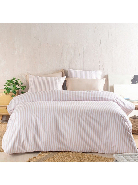 Rythmos Σετ Σεντόνια Ημίδιπλα Βαμβακερά 160x260 Eloise Beige