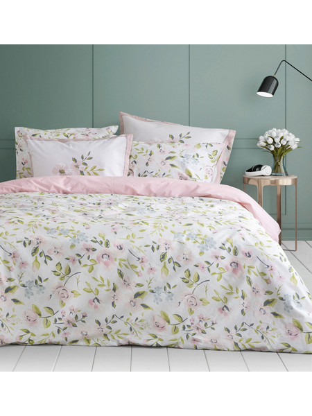 Nima Σετ Σεντόνια King Size Βαμβακερά 270x280 Emma Pink Beige