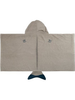 Stephen Joseph Shark Παιδικό Πόντσο Θαλάσσης Καφέ 60x117cm SJ100480C
