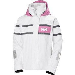 Helly Hansen Salt Inshore Sailing Γυναικείο Μπουφάν Χειμωνιάτικο Softshell Μακρύ Αδιάβροχο Λευκό 34427-002