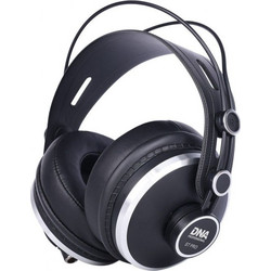 DNA ST Pro Ενσύρματα Ακουστικά DJ Over Ear με Noise Cancelling Μαύρα Ασημί