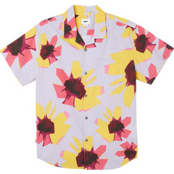 Obey Ανδρικό Πουκάμισο Βαμβακερό Κοντομάνικο Overshirt Μωβ 781361S