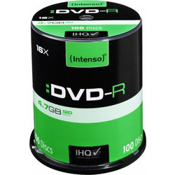 Intenso 4101156 Εγγράψιμα DVD-R 16x 4.7GB Cake Box 100τμχ