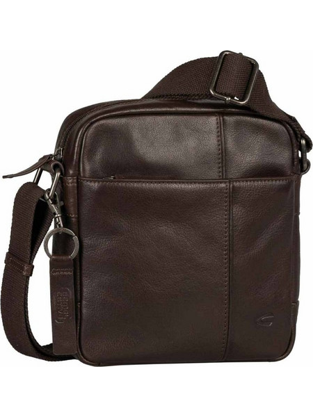 Camel Active Δερμάτινη Ανδρική Τσάντα Ώμου / Χιαστί Καφέ 410-601-29