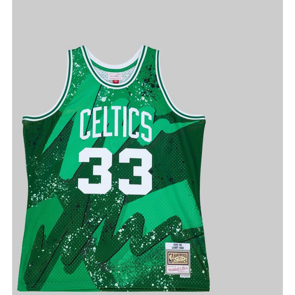 Maillot Swingman Blanc Autographié Par Larry Bird Des Boston Celtics Autographed Mitchell And Ness White 1985 86 Swingman Jersey With 2x Finals Mvp Inscription Limited Edition Of 33