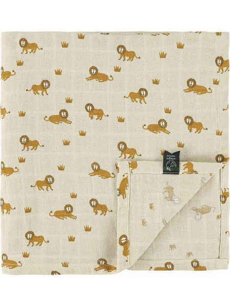 Trixie Lively Lion Πάνα Αγκαλιάς από Μουσελίνα Μπεζ 110x110cm