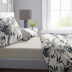 Dimcol Σετ Σεντόνια King Size Βαμβακερά 240x270 Ευριδίκη 710 Ecru Black