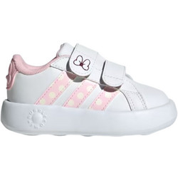 Adidas Disney Minnie Mouse Grand Court 2.0 Παιδικά Sneakers Λευκά Ροζ Χρυσά JR8130