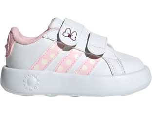 Adidas Disney Minnie Mouse Grand Court 2.0 Παιδικά Sneakers Λευκά Ροζ Χρυσά JR8130