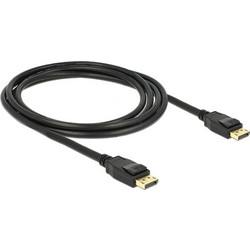 DeLOCK Καλώδιο DisplayPort 1.2 to DisplayPort Male 2m Black 83806