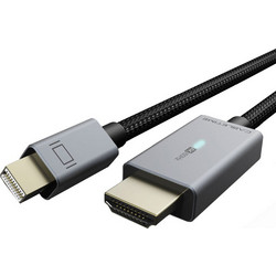 Cabletime Καλώδιο Mini DisplayPort to HDMI Male Braided 1.8m Black 5210131038840
