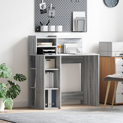 vidaXL Γραφείο Ξύλινο με Βιβλιοθήκη 90x48x101.5cm 869527