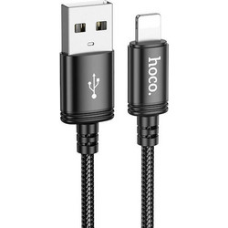 Hoco X89 Braided USB-A to Lightning Cable 2m Black 2.4A