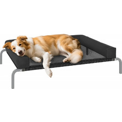 PawHut Υπερυψωμένο Κρεβάτι Σκύλου Μαύρο 110x75cm D04-297V01BK