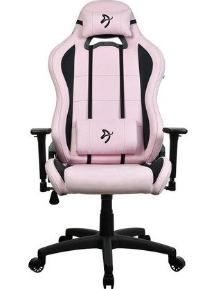 Arozzi Torretta Supersoft Καρέκλα Gaming Υφασμάτινη με Ρυθμιζόμενα Μπράτσα Ροζ Μαύρη TORRETTA-SPSF-PNK