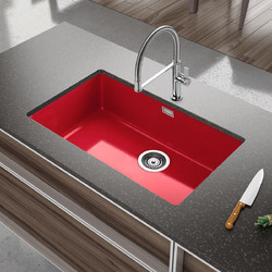 Apell Ferrara Υποκαθήμενος Νεροχύτης Πορσελάνης Red 71x40cm