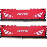 AFOX Gaming 32GB (2X16GB) DDR4 RAM 3200MHz C16 Red