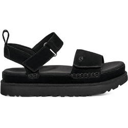UGG Goldenstar Γυναικεία Σανδάλια Suede Μαύρα 1136783-BLK
