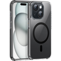 Hoco Magnetic Premium Series Anti-Drop Mag-charge Back Cover Smoke (iPhone 15 Plus)