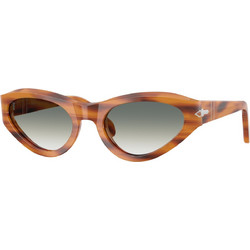 Persol PO0052S 9603A Γυναικεία Γυαλιά Ηλίου Cat Eye Κοκάλινα Καφέ με Μαύρο Φακό