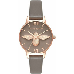 Olivia Burton Γυναικείο Ρολόι με Καφέ Δερμάτινο Λουράκι OB16AM148