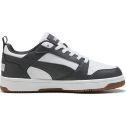 Puma Rebound V6 Παιδικά Sneakers Λευκά Κυπαρισσί 393833-27