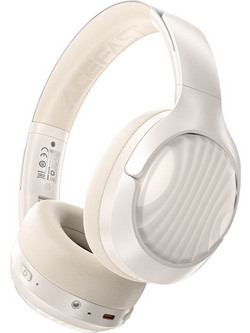 Acefast H5 Ασύρματα Bluetooth Ακουστικά Over Ear με Noise Cancelling Μπεζ