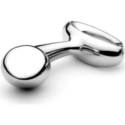 Njoy Pure Stainless Small Πρωκτική Σφήνα 8cm Ασημί
