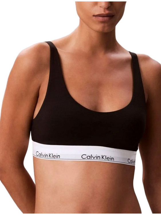 Calvin Klein Μπουστάκι Push Up χωρίς Μπανέλα Μαύρο LV00QF8503-UB1