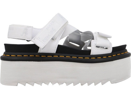 Dr. Martens Kimber Atlas Καλοκαιρινές Γυναικείες Πλατφόρμες Χαμηλές Λευκές 26797100