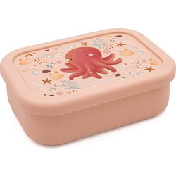 Sassi Slurpy The Octopus Παιδικό Δοχείο Φαγητού Σιλικόνης Σομόν 650ml