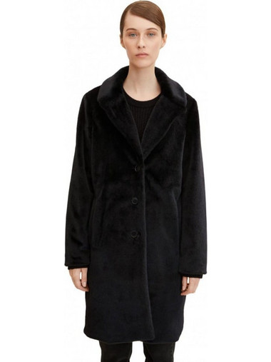 Tom Tailor Γυναικεία Γούνα Μαύρη 1033699-14482