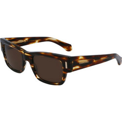 Salvatore Ferragamo SF2011S-216 Γυναικεία Γυαλιά Ηλίου Τετράγωνα Κοκάλινα Κόκκινο με Καφέ Φακό