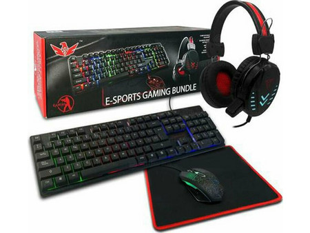 K8816 Σετ Gaming Πληκτρολόγιο RGB Black