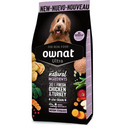 Ownat Ultra Medium Sterilised Low Grain with Chicken & Turkey 12kg