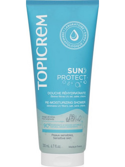 Topicrem Sun Protect Re-Moisturizing Αφρόλουτρο σε Gel για Ευαίσθητο Δέρμα 200ml