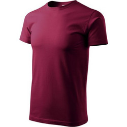 Malfini Basic Ανδρικό Αθλητικό T-Shirt Μπορντό MLI-12986