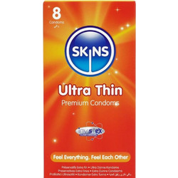 Skins Ultra Thin Προφυλακτικά Λεπτά με Λιπαντικό 8τμχ